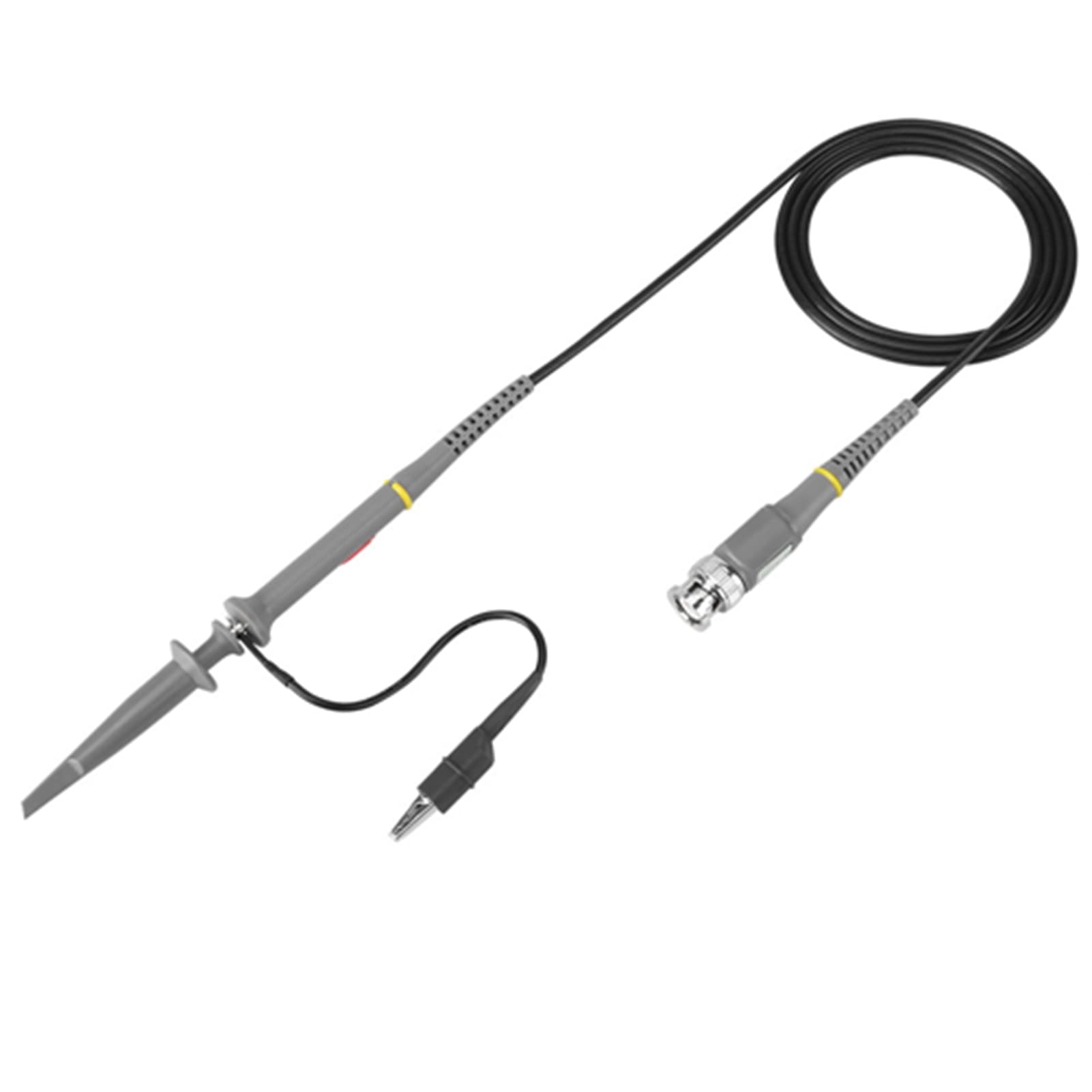 Akozon Oscilloscope Probe,2pcs Precision BNC Oscilloscope Probe Kit 100Mhz Scope Clip 1X/10X Switchable Test Cable