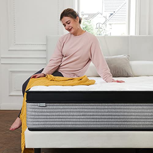 S SECRETLAND Full Mattress, 10 Inch Hybrid Memory Foam Mattress and