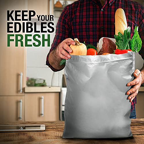 TekUnlimited Pack of 10 5 GALLON Mylar Bags with 15 (2000cc) Oxygen