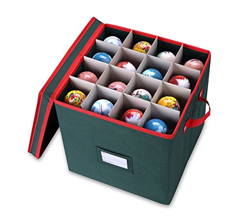 Primode holiday ornament storage box chest, with 4 tray…