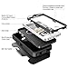 Case for SE Case Cover Armor Tough Shockproof Cover Belt Clip Built-in Screen Protector (Black)