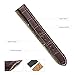 iStrap Leather Watch band Alligator Grain Calfskin Replacement Strap Stainless Steel Buckle Bracelet for Men Women-18mm 19mm 20mm 21mm 22mm 24mm-Black Brown