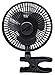 Comfort Zone 6 INCH - 2 Speed - Adjustable Tilt, Whisper Quiet Operation Clip-On-Fan with 5.5 Foot Cord and Steel Safety Grill, Black primary