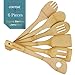 Utensil Set Bamboo Cooking Spoons Set of 6 Bamboo Kitchen Tools