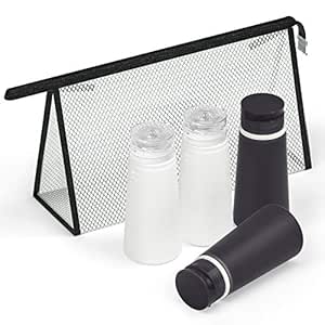 Valourgo Travel Bottles for Toiletries Tsa Approved Travel Size Containers BPA Free Leak Proof Travel Tubes Refillable Liquid Travel Accessories for Cosmetic Shampoo and Lotion Soap