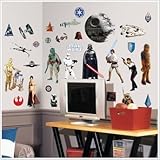 STAR WARS Classic 31 Wall Sticker Yoda R2D2 Darth Vader Room Decor Graphic Decal