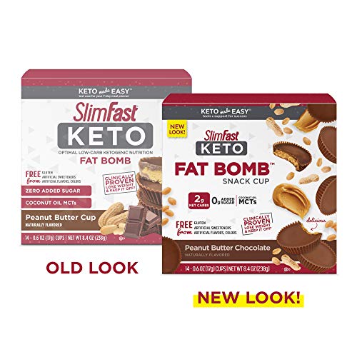 SlimFast Low Carb Chocolate Snacks, Keto Friendly for Weight Loss with 0g Added Sugar & 3g Fiber, Peanut Butter… - Image 5