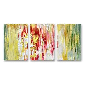 3 Panel Canvas Wall Art Abstract Pictures Home Wall Decorations for Bedroom Living Room Paintings Canvas Prints Framed - 16"x24" x 3 Panels