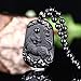 Pure Natural Zodiac Necklace Pendant Made of Obsidian Gemstone Horoscope Animal Sign Amulet (Tiger，Enthusiastic)
