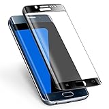 Galaxy S7 Edge Screen Protector,ALCLAP S7 Edge Tempered Glass Full Coverage 3D Curved High Definition Ultra Clear Film Anti-Bubble Screen Protector for Samsung Galaxy S7 Edge -Black