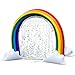 GoSlaz Inflatable Rainbow Sprinkler Toy - Kids Sprinklers for Outside - Fun Outdoor Water Play Sprinkler for Toddlers - Huge Colorful Back Yard Toddler Summer Toys - Easy to Set Up - Great Party Prop