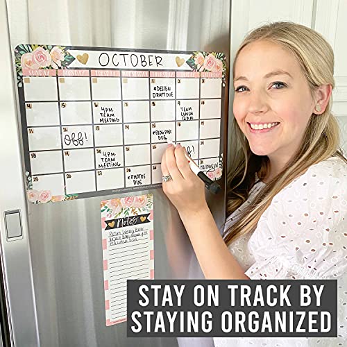 Dry Erase Calendar for Fridge Floral Fridge