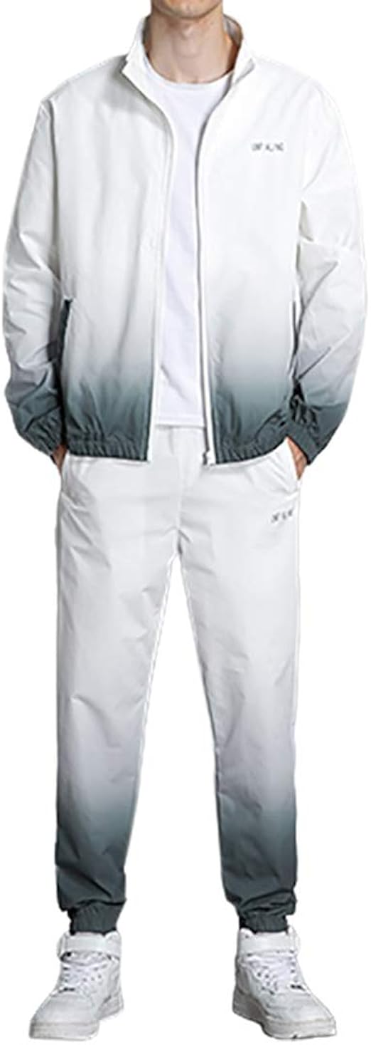 Amazon グラデーション ジャージ メンズ セットアップ ランニングウェア パーカー ロングパンツ 上下セット スポーツウェア 運動着 部屋着 ジム おしゃれ 大きめ アウトドア トレーナー パーカー 通販
