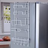 MyLifeUNIT Refrigerator Side Storage Rack for Kitchen Storage Wrap Rack Organizer