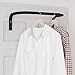 brightmaison BGT Sofia Clothes Rack Set of 4, Hanging Closet Organizer Adjustable & Wall Mount Clothes Rail Laundry Organizer Steel, Black