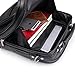 Jack&Chris Mens PU Leather Crossbody Single-Shoulder Briefcase Messenger Handbag (Black 019)