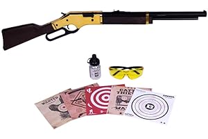 Barra Air Guns 1866 Cowboy Rifle .177 Caliber BB Gun Kit for Kids and Youth - Lever Action Pump