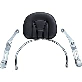 Kuryakyn 8930 Motorcycle Accessory: Revolution Driver Seat Backrest Pad with Removable Storage Pouch for 2012-17 Honda Gold Wing GL1800 Motorcycles, Chrome/Black