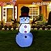 GOOSH 5 Foot Tall Inflatable Snowman Christmas Masters Inflatable Snowman with Branch Hand LED Lights Indoor-Outdoor Yard Lawn Decoration - Cute Fun Xmas Holiday Blow Up Party Display