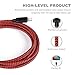 Sundix iPhone Cable, Extra Long Nylon Braided Cord Lightning Cable Certified to USB Charging Charger Compatible with iPhone 7/7 Plus/6/6S/6S Plus, SE/5S/5, iPad - 10' …. - 3 Piece