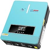 Xijia 3600W Hybrid Solar Inverter，24VDC to 120VAC Power Converter with 120A MPPT Solar Charging Controller，Battery-Less Operation Pure Sine Wave Inverter for Home, RVs and Off-Grid Cabin