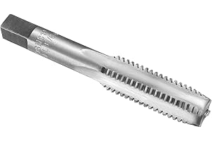 uxcell Hand Plug Tap 9/16-12 BSW 2B Thread Plug Style Taps Straight Flute Screw Tapping Threading Tool High Speed Steel HSS65
