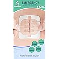 Emergency Laceration Closures, Zip Sutures Butterfly Bandaids Kit (4 Set), Repair Wounds Without Stitches, Must Have for First Aid Kits