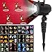 AICHESON Lightshow Projection 12 Slides Christmas Led Projector Outdoor Indoor-Animated Decorative Holiday Waterproof, 2Slides, Black