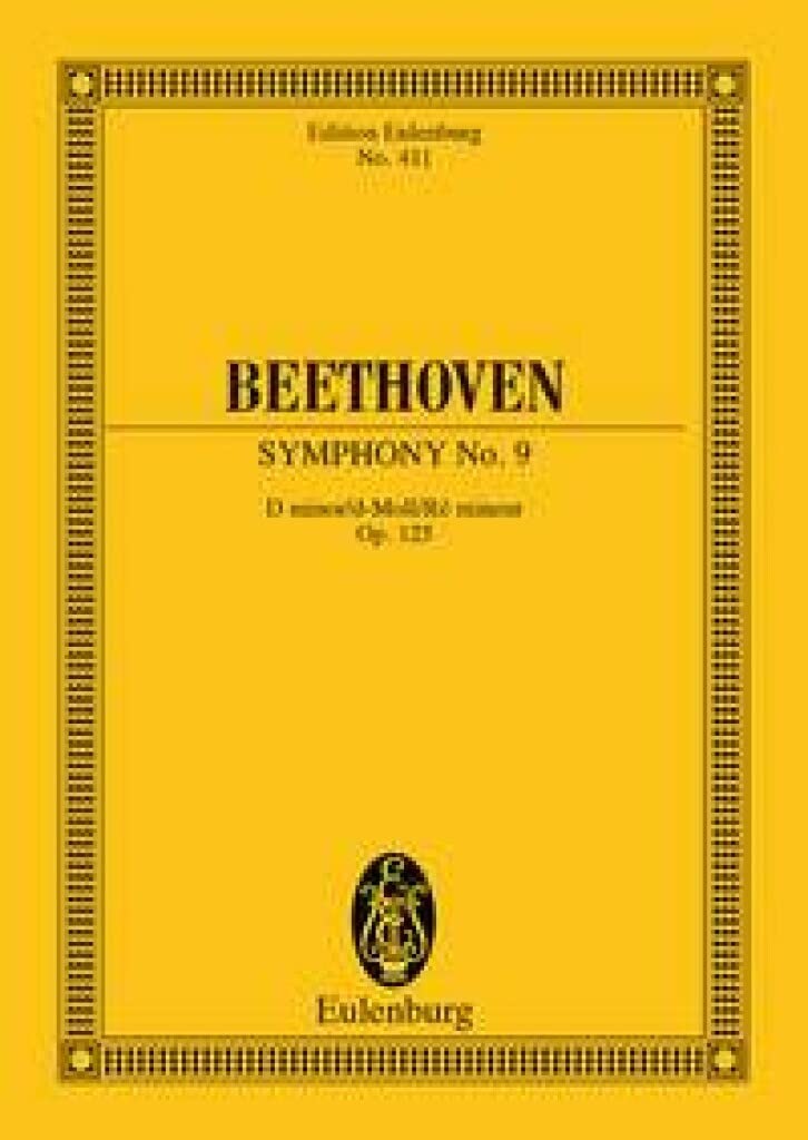 Symphony No. 9 in D Minor, Op. 125 'Choral'. Miniature Score