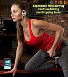 Bluetooth Wireless Headphones White Sport Earphones +Mic Noise Cancelling Beats Earbuds Sweat Proof in Ear Headset for Workout Gym Running Women Men Phones iPhone Galaxy