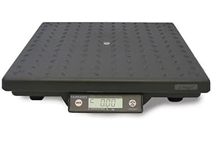 Fairbanks Scales 29824 Ultegra Flat Top Parcel Shipping Scale, 14" Length, 14" Width, 2.4" Height, 150 lbs Capacity