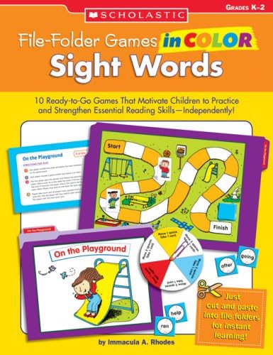 File-Folder Games in Color: Sight Words: 10 Ready-to-Go Games That Motivate Children to Practice and Strengthen Essential Reading Skills―Independently!