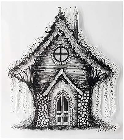 Chuxioner House Silicone Clear Clear Stamps for Card Making Decoration and Scrapbooking