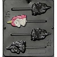 Candy Molds N More Unicorn Head Lollipop Chocolate Candy Mold 227