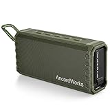 AncordWorks Portable Bluetooth Speaker Hi-Fi Sound Bass Enhance 20 Wattage IPX7 Water Resistant Floating Shelf Twenty Four Hour Playtime Perfect Wireless Speaker for Home Outdoors Travel