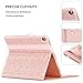 iPad Pro 10.5 Case, WWW [Luxury Laser Flower] Premium PU Leather Case Protective Cover with Auto Wake/Sleep Feature for iPad Pro 10.5 Pink