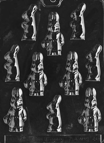 Cybrtrayd E046 Assorted Bunnies Easter Chocolate/Candy Mold