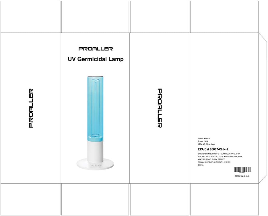 UV Germicidal Lamp 36W Disinfection Lamp with Ozone Sterilization, Remote Control Timer 15 min/ 30 min / 1 Hour, Lamp Cover for Car Living Room Bedroom Household Kitchen Hotel Pet Area: Kitchen & Dining