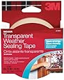 3M Interior Transparent Weather Sealing Tape, 1.5-Inch by 10-Yard