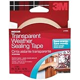 3M Interior Transparent Weather Sealing Tape, 1.5-Inch by 10-Yard