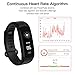 Fitness Tracker,Hizek Activity Tracker with Heart Rate Monitor Wireless IP67 Waterproof Smart Wristand Pedometer with Sleep Monitor/ Step Counter/ Calories Track/GPS Tracker for Smartphone