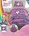 Nickelodeon JoJo Siwa 5pc Twin Bedding Collection with Comforter, Sheet Set (Fitted and Flat Sheets), Sham and Pillowcase, Purple and Pink