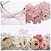 Flower Headband Pink Hair Wreath Floral Flower Crown Bridal Headpiece with Ribbon
