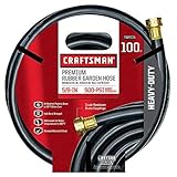 Craftsman Premium Rubber Garden Hose, 100ft. X 5/8. Inch