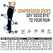 zuoge 6 Pairs Compression Socks Pack - Best Medical, Nursing, Travel & Flight Socks - Running & Fitness - 15-20mmHg