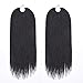 Refined Hair 18inch 30stands/pack Senegalese Twist Crochet Braids 5 colors Avaliable for balc women High temperature Fiber Synthetic Braiding Hair extensions