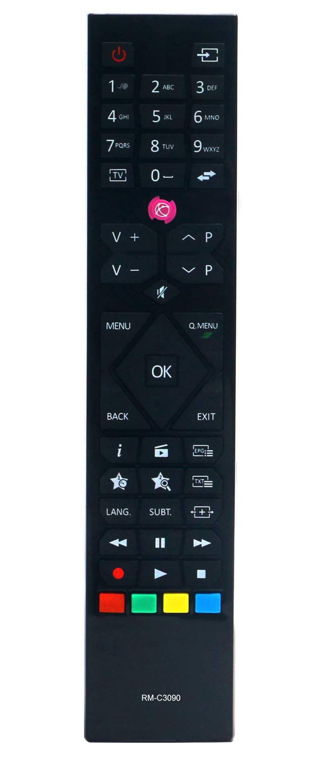 ALLIMITY RM-C3090 Remote Control Replace for JVC 4K UHD TV LT-24VH30K LT-24VH42J LT-24VH42K LT-32V4201 LT-32V48JH LT-32VF43I LT-39VF42K LT-40V3000 LT-40VF42K LT-40VF43A
