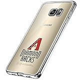 Samsung Galaxy Note 7 Case,Electroplate Soft TPU Back Cover for Galaxy Note 7 Baseball Style Silver