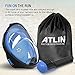 Atlin Snorkel Mask [Full Face] For Adults (Large/Extra Large, Black/Blue) GoPro Compatible Snorkeling Mask with 180° Panoramic View Anti-Fog, Anti-Leak with Adjustable Head Straps