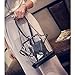 kilofly Women's 2-in-1 Transparent Clear Bag Shoulder Crossbody Purse + Wallet